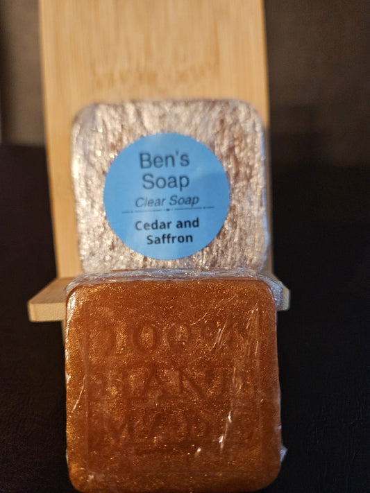 Cedar and Saffron Clear Soap