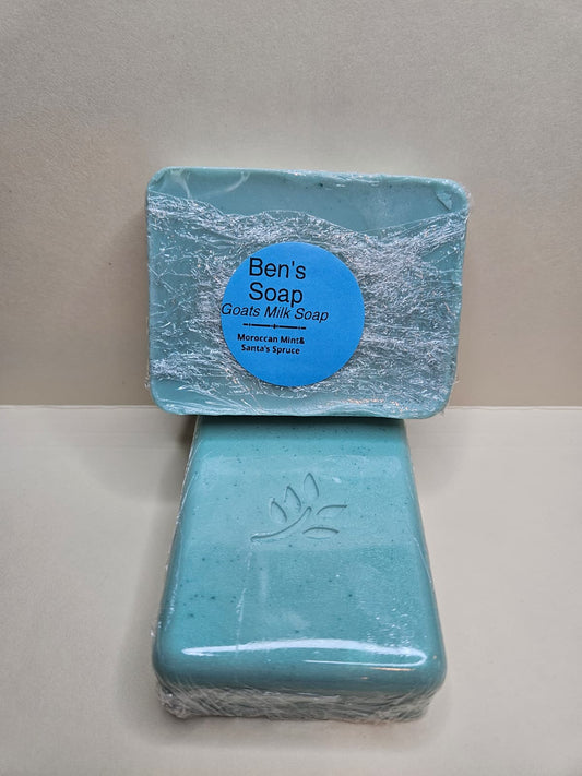 Moroccan Mint and Spruce Goat's Milk Soap