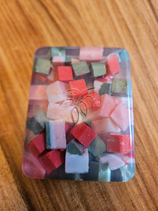 Winter Wonderland Goat's Milk Soap in Clear Argan Oil Soap.